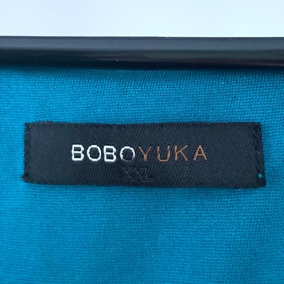 BOBOYUKA - BLACK+TEAL color prom dress - Picture 11 of 11